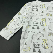 Load image into Gallery viewer, unisex Bonjour Bebe, cotton coverall / romper, GUC, size 000,  