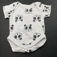 Load image into Gallery viewer, unisex Baby Baby, cotton bodysuit / romper, pandas, GUC, size 00000,  