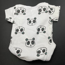 Load image into Gallery viewer, unisex Baby Baby, cotton bodysuit / romper, pandas, GUC, size 00000,  