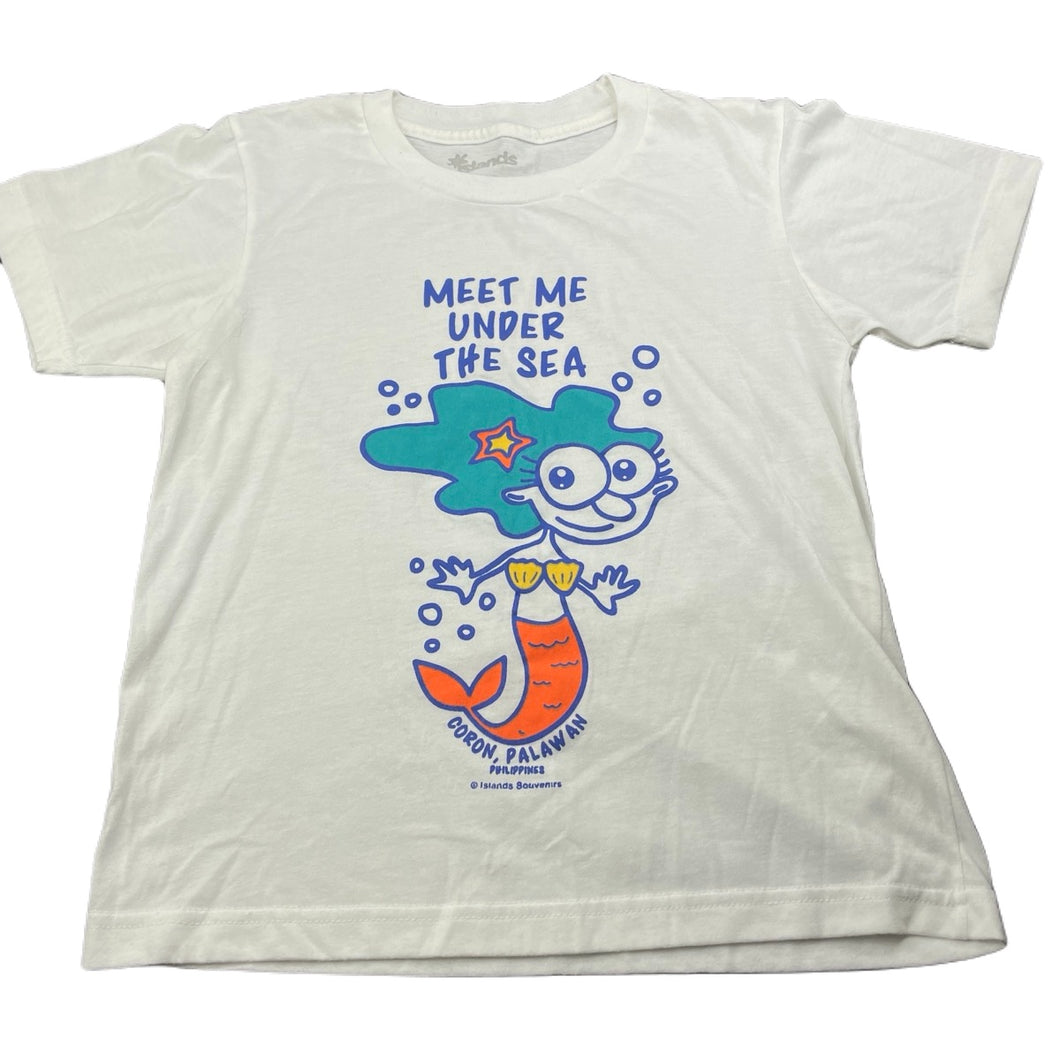 Girls Islands, lightweight t-shirt / top, mermaid, Sz: L, armpit to armpit: 38cm, FUC, size 10-12,  