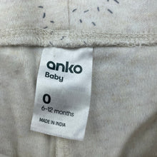 Load image into Gallery viewer, unisex Anko, cotton footed leggings / bottoms, GUC, size 0,  