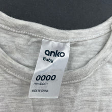 Load image into Gallery viewer, Girls Anko, grey marle long sleeve t-shirt / top, EUC, size 0000,  