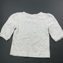 Load image into Gallery viewer, Girls Anko, grey marle long sleeve t-shirt / top, EUC, size 0000,  