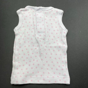 Girls Baby Baby, cotton sleeveless top, EUC, size 00000,  