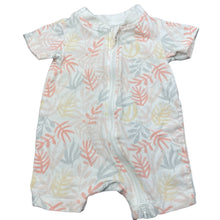 Load image into Gallery viewer, Girls Anko, stretchy organic cotton blend zip romper, FUC, size 000,  