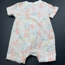 Load image into Gallery viewer, Girls Anko, stretchy organic cotton blend zip romper, FUC, size 000,  