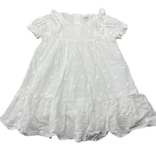 Load image into Gallery viewer, Girls M&amp;S, lined lightweight cotton dress, GUC, size 0, L: 38cm
