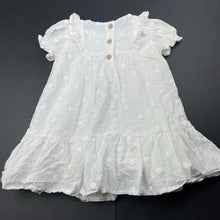 Load image into Gallery viewer, Girls M&amp;S, lined lightweight cotton dress, GUC, size 0, L: 38cm