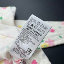 Load image into Gallery viewer, Girls M&amp;S, floral cotton bodysuit / romper, NEW, size 0,  