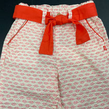 Load image into Gallery viewer, Girls Obaibi, lightweight cotton pants, elasticated, Inside leg: 30.5cm, EUC, size 2,  