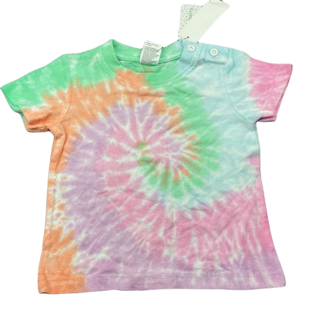 unisex Baby Berry, tie dyed cotton t-shirt / top, NEW, size 00,  