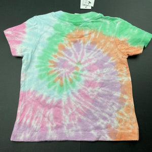 unisex Baby Berry, tie dyed cotton t-shirt / top, NEW, size 00,  