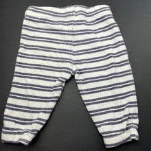 Load image into Gallery viewer, unisex Target, striped cotton casual pants / bottoms, elasticated, GUC, size 00,  