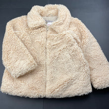 Load image into Gallery viewer, Girls Target, lined faux fur zip up jacket / coat, *small tear in lining*, GUC, size 4,  