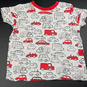 Boys Sprout, cotton pyjama top & shorts, cars, FUC, size 1,  