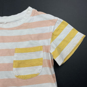 Girls Anko, striped cotton t-shirt / top, FUC, size 7,  