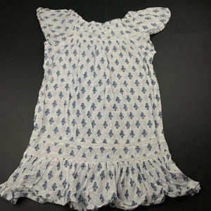 Girls My Isand Baby, lightweight cotton dress, armpit to armpit: 36cm, GUC, size 6-7, L: 61cm