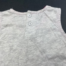 Load image into Gallery viewer, Girls Lovis, grey &amp; pink lightweight top, FUC, size 1-2,  