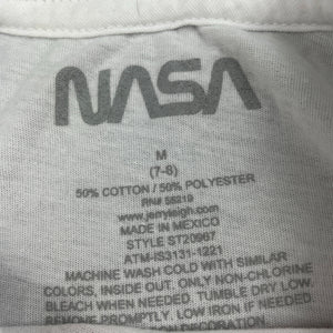 Girls NASA, lightweight t-shirt / top, light mark on neck, FUC, size 7-8,  