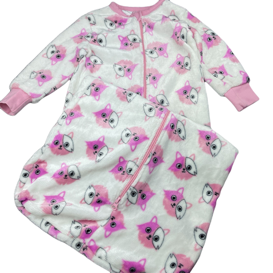 Girls Baby Berry, soft fleece sleeping bag, L: 86cm, EUC, size 3,  