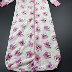 Girls Baby Berry, soft fleece sleeping bag, L: 86cm, EUC, size 3,  