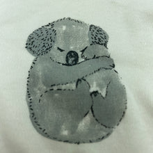 Load image into Gallery viewer, unisex cream, stretchy bodysuit / romper, koala, EUC, size 000,  