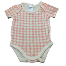 Load image into Gallery viewer, Girls Anko, checked cotton bodysuit / romper, GUC, size 000,  