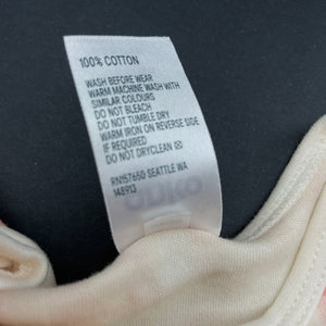 Girls Anko, checked cotton bodysuit / romper, GUC, size 000,  