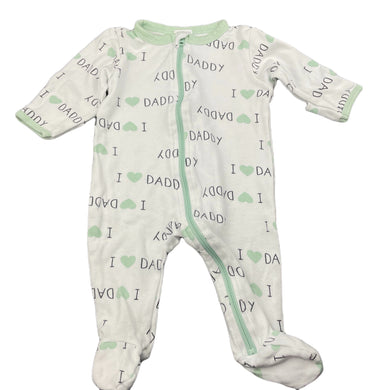 unisex Baby Berry, cotton zip coverall / romper, GUC, size 000,  