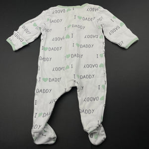 unisex Baby Berry, cotton zip coverall / romper, GUC, size 000,  