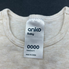 Load image into Gallery viewer, unisex Anko, cotton bodysuit / romper, EUC, size 0000,  