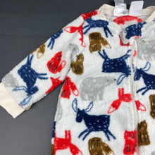 Load image into Gallery viewer, Boys Anko, soft fleece zip coverall / romper, FUC, size 0,  