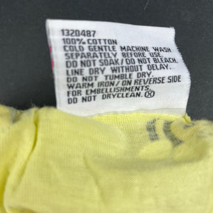 Girls Mango, yellow cotton summer dress, bees, EUC, size 3, L: 50cm