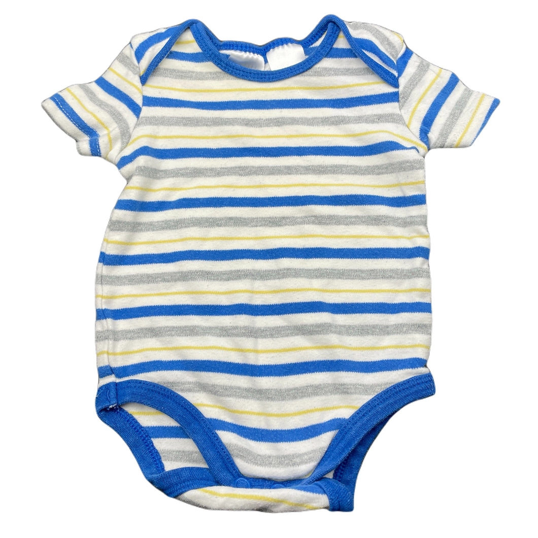 Boys Tiny Little Wonders, striped cotton bodysuit / romper, FUC, size 00,  