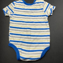 Load image into Gallery viewer, Boys Tiny Little Wonders, striped cotton bodysuit / romper, FUC, size 00,  