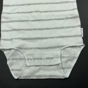 unisex Bonds, striped stretchy singletsuit / romper, EUC, size 000,  