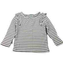 Load image into Gallery viewer, Girls Anko, striped stretchy long sleeve top, EUC, size 0,  