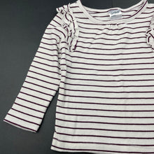 Load image into Gallery viewer, Girls Anko, striped stretchy long sleeve top, EUC, size 0,  
