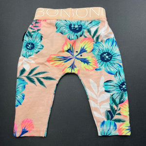 Girls Bonds, stretchy floral leggings / bottoms, EUC, size 0000,  