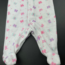 Load image into Gallery viewer, Girls Target, fleece coverall / romper, butterflies, GUC, size 0000,  