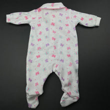 Load image into Gallery viewer, Girls Target, fleece coverall / romper, butterflies, GUC, size 0000,  