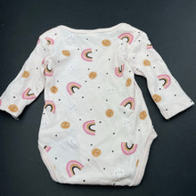 Load image into Gallery viewer, Girls Anko, pink cotton bodysuit / romper, rainbows, GUC, size 0000,  