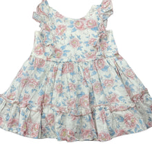 Load image into Gallery viewer, Girls Beatrix Potter, Peter Rabbit floral lightweight cotton dress, GUC, size 0, L: 40cm