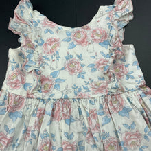 Load image into Gallery viewer, Girls Beatrix Potter, Peter Rabbit floral lightweight cotton dress, GUC, size 0, L: 40cm