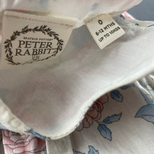 Load image into Gallery viewer, Girls Beatrix Potter, Peter Rabbit floral lightweight cotton dress, GUC, size 0, L: 40cm