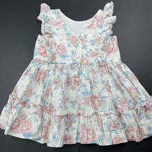 Load image into Gallery viewer, Girls Beatrix Potter, Peter Rabbit floral lightweight cotton dress, GUC, size 0, L: 40cm