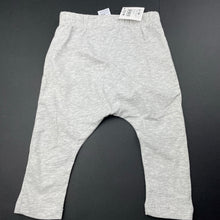 Load image into Gallery viewer, unisex Cotton On, grey marle leggings / bottoms, elasticated, NEW, size 0,  