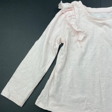 Load image into Gallery viewer, Girls Target, pink organic cotton ruffle long sleeve top, EUC, size 3,  