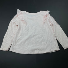 Load image into Gallery viewer, Girls Target, pink organic cotton ruffle long sleeve top, EUC, size 3,  