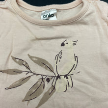 Load image into Gallery viewer, Girls Anko, pink cotton t-shirt / top, cockatoo, EUC, size 000,  